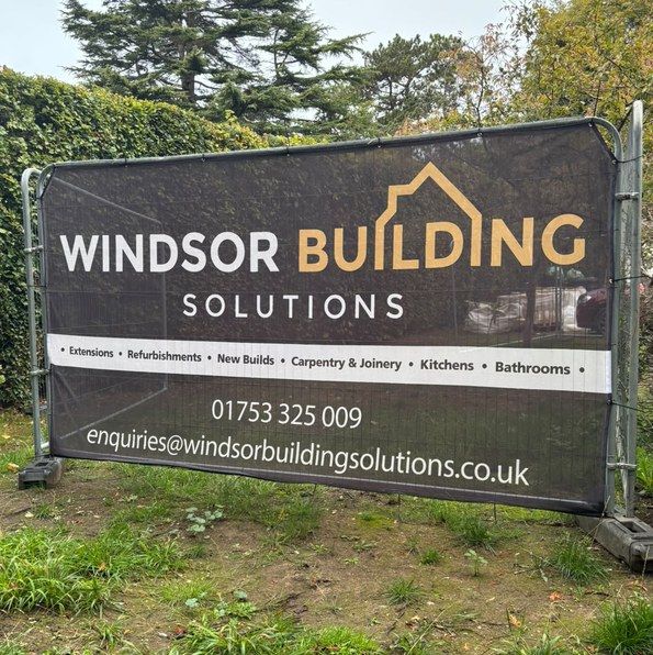 Windsor Building Solutions mesh banner